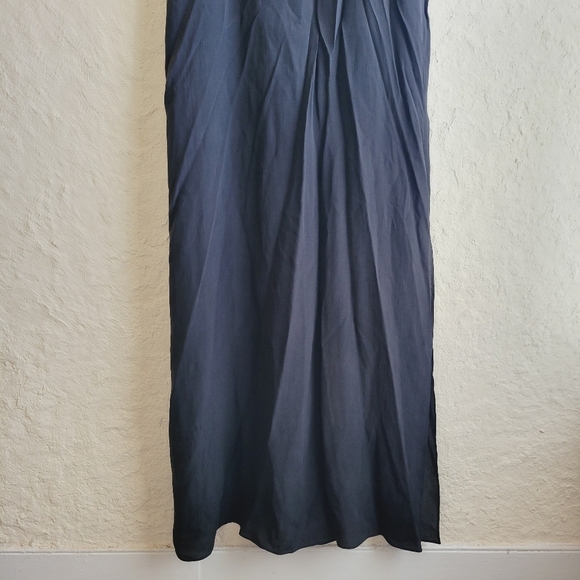 Allsaints Arcadian Black Maxi Dress Beaded Embellished Silk - Picture 3 of 15